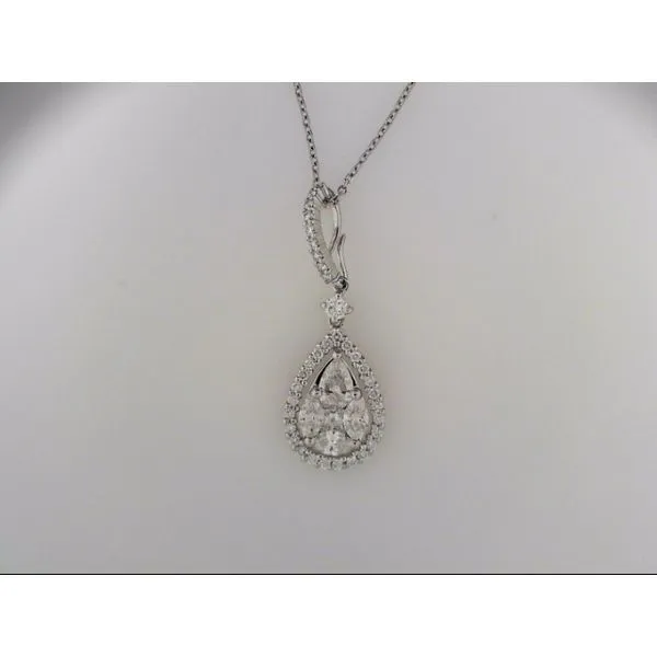 Lady's White Gold 18 Karat Pendant With 40 Diamonds Orin Jewelers Northville, MI