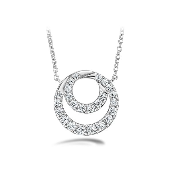 18Kwg  Optima Diamond Circle Pendant By Hearts On Fire With 24 Diamonds Orin Jewelers Northville, MI