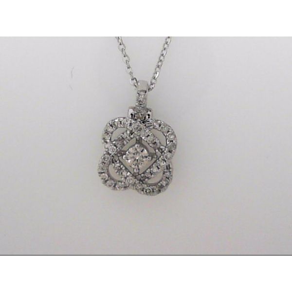 Lady's White Gold 14 Karat Pendant With 36 Diamonds Orin Jewelers Northville, MI