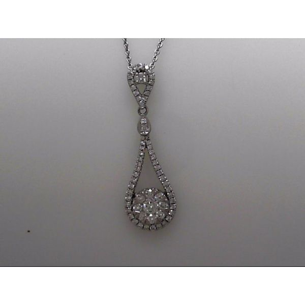 14k White Gold Pendant With 65 Diamonds Orin Jewelers Northville, MI