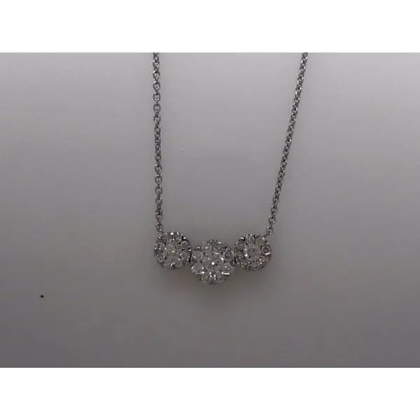 Lady's White Gold 14 Karat Pendant With 27 Diamonds Orin Jewelers Northville, MI
