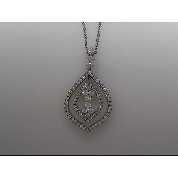Lady's White Gold 18 Karat Pendant With 82 Diamonds Orin Jewelers Northville, MI