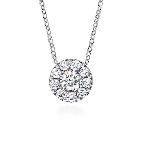 18K White Gold Fulfillment Round Pendant w/11 Diamonds Orin Jewelers Northville, MI