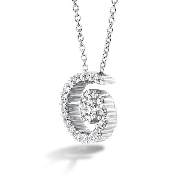 18 Karat White Gold Mystical Pendant by Hearts on Fire With 28 Diamonds Image 2 Orin Jewelers Northville, MI