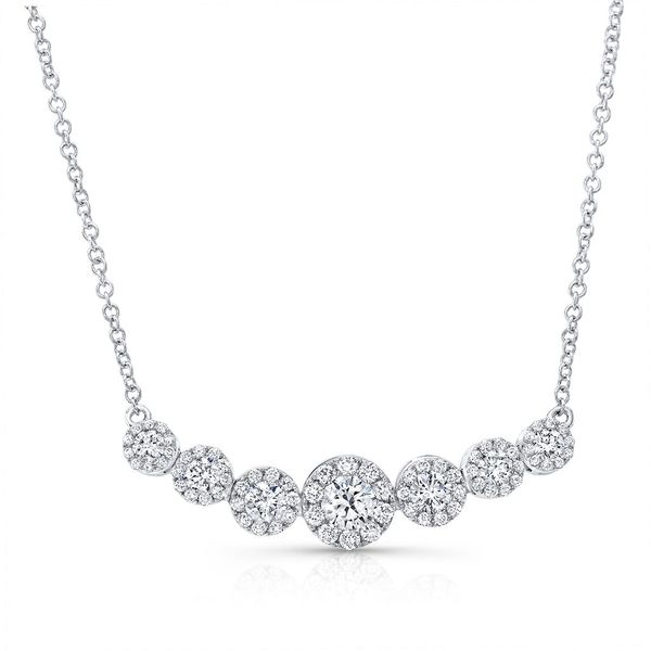 Lady's 18K White Gold Necklace w/75 Diamonds Orin Jewelers Northville, MI