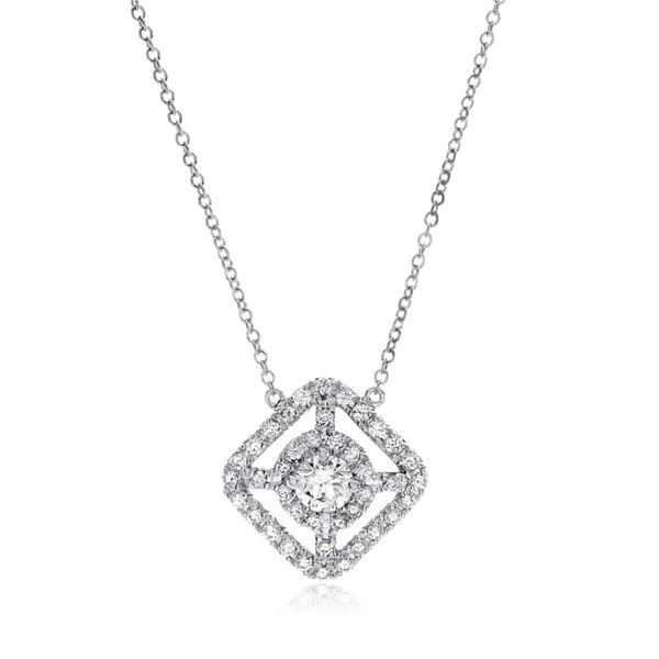 Lady's 18K White Gold Necklace W/41 Diamonds Orin Jewelers Northville, MI
