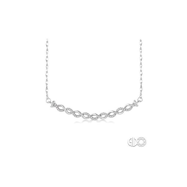 Lady's 14K White Gold Twisted Necklace w/40 Diamonds Orin Jewelers Northville, MI