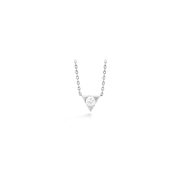 Lady's 18K White Gold TRIPLICITY Pendant W/1 Diamond Orin Jewelers Northville, MI