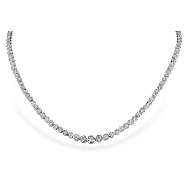Lady's 14K White Gold Necklace w/121 Diamonds Orin Jewelers Northville, MI