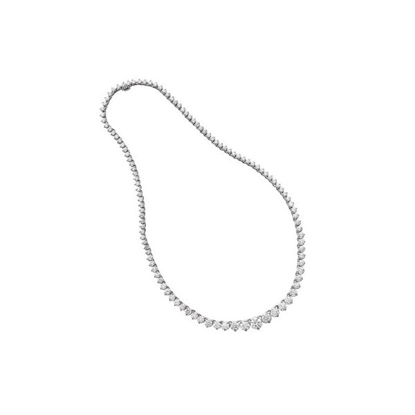 Lady's 18K White Gold Necklace w/138 Diamonds Orin Jewelers Northville, MI