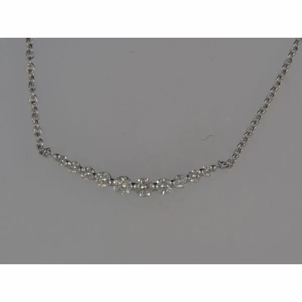 14k White Gold Necklace With 10 Diamonds Orin Jewelers Northville, MI