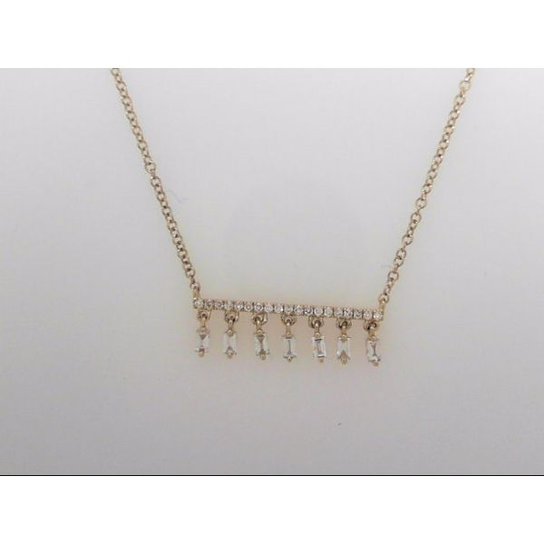 Lady's 14k Yellow Gold Necklace With 23 Diamonds Orin Jewelers Northville, MI