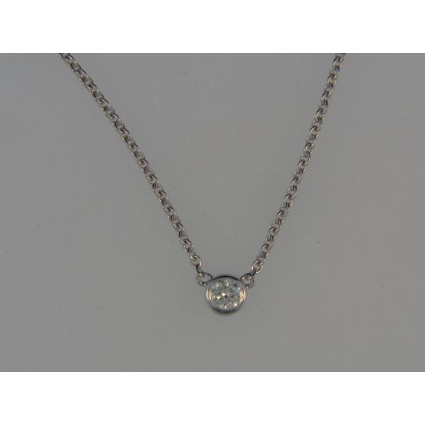 14k White Gold Necklace With 1 Diamond Orin Jewelers Northville, MI