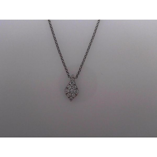 White Gold 14 Karat Necklace With 10 Diamonds Orin Jewelers Northville, MI