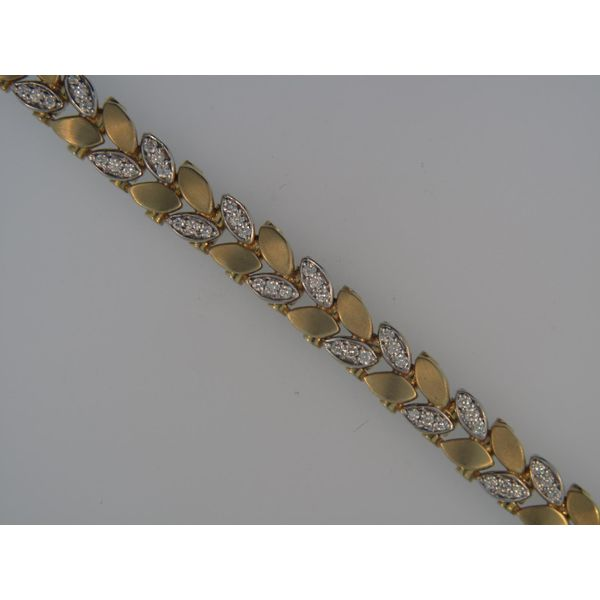 Lady's 14K Yellow Gold Bracelet w/96 Diamonds Orin Jewelers Northville, MI