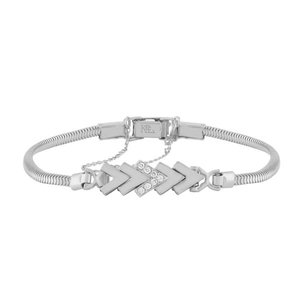 14k White Gold Add-A-Link Bracelet With 7 Diamonds Orin Jewelers Northville, MI
