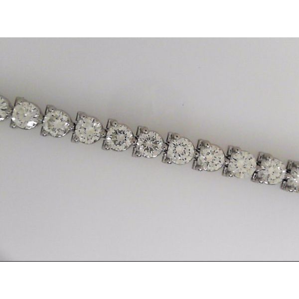 Lady's White Gold 14 Karat Bracelet With 34 Diamonds Orin Jewelers Northville, MI
