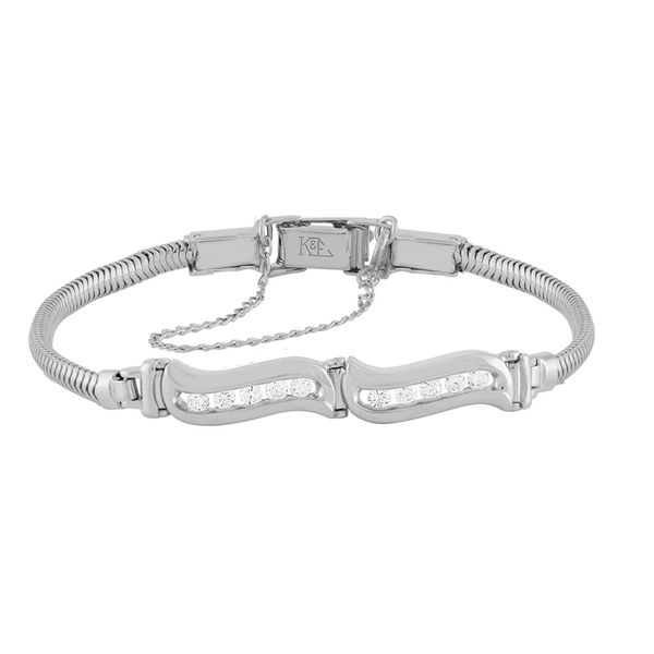 14k White Gold Add-A-Link Bracelet With 10 Diamonds Orin Jewelers Northville, MI