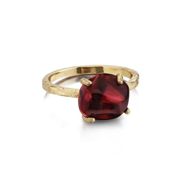 Lady's 14K Yellow Gold Fashion Ring w/1 Rhodolite Garnet Orin Jewelers Northville, MI