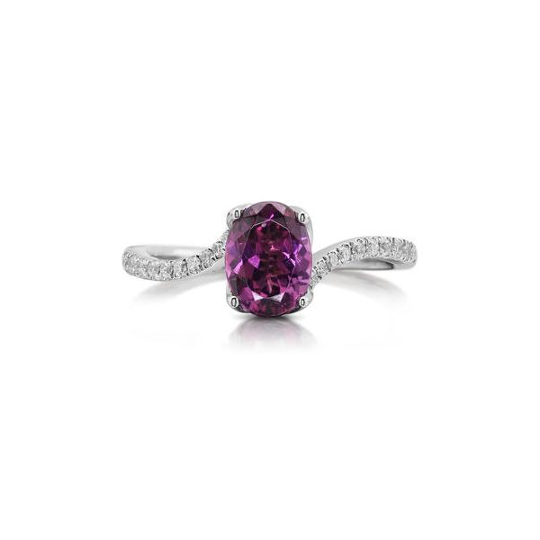 Purple Garnet & Diamond Ring Orin Jewelers Northville, MI