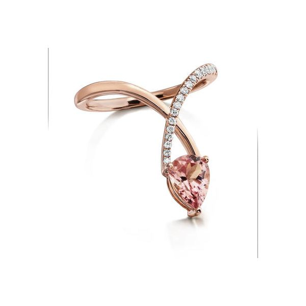 14k Rose Gold Lotus Garnet & Diamond Ring Orin Jewelers Northville, MI
