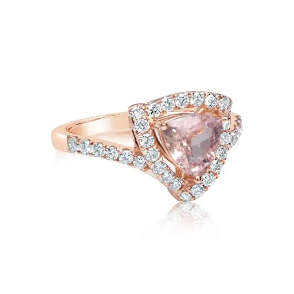 14k Rose Gold Lotus Garnet & Diamond Ring Orin Jewelers Northville, MI