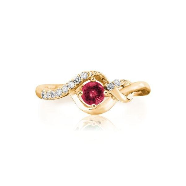 14k Yellow Gold Ruby & Diamond Ring Orin Jewelers Northville, MI