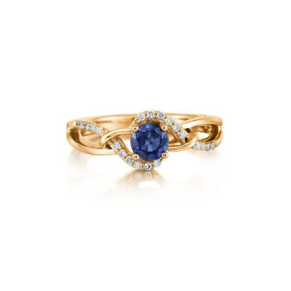 14k Yellow Gold Sapphire & Diamond Ring Orin Jewelers Northville, MI