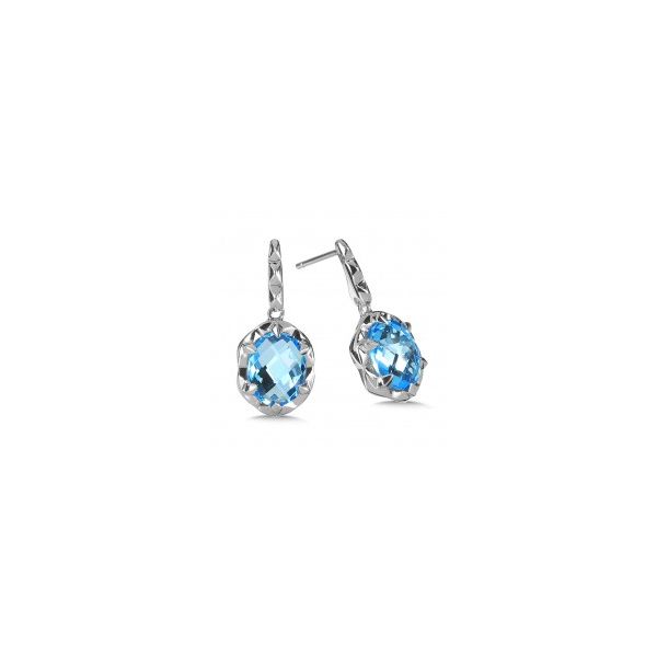 Lady's Sterling Silver Blue Topaz Earrings Orin Jewelers Northville, MI
