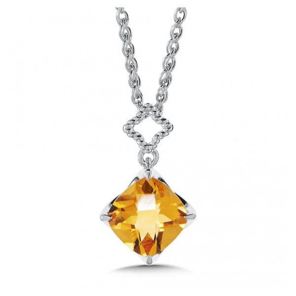 Lady's Sterling Silver Citrine Pendant Orin Jewelers Northville, MI