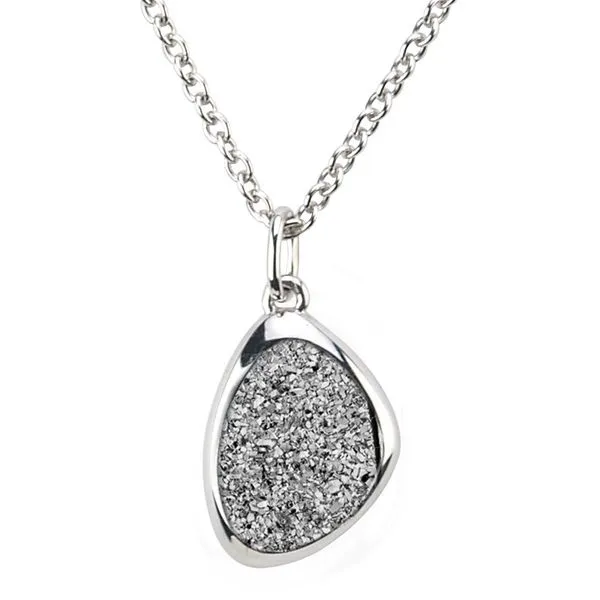 Lady's Sterling Silver & Lightning Drusy Wanda Pendant Orin Jewelers Northville, MI