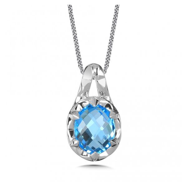 Lady's Sterling Silver Blue Topaz Pendant Orin Jewelers Northville, MI