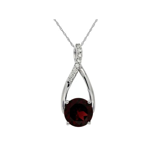 Rhodolite Garnet & Diamond Necklace Orin Jewelers Northville, MI