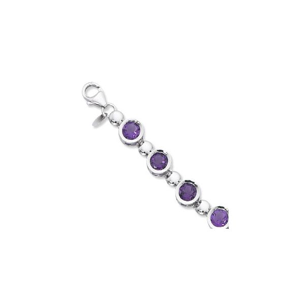 Lady's SS Amethyst Bracelet Orin Jewelers Northville, MI