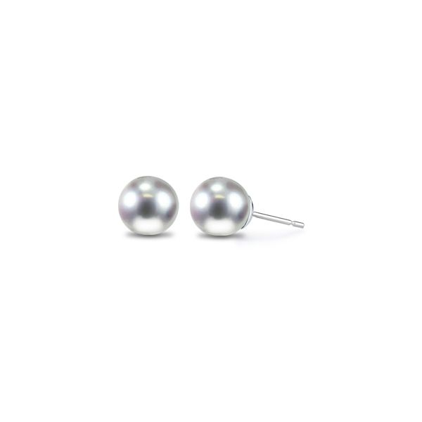 Lady's 14K White Gold Earrings w/2 Pearls Orin Jewelers Northville, MI