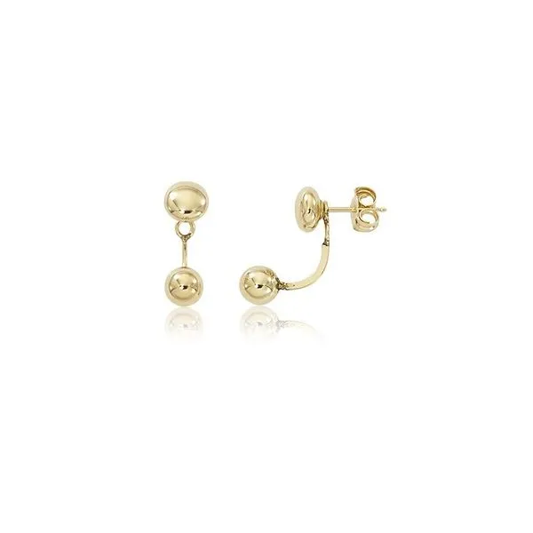 Lady's 14K Yellow Gold 5mm Ball Add On Earrings Orin Jewelers Northville, MI