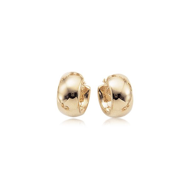 Lady's 14K Yellow Gold Plain Hoop Earrings Orin Jewelers Northville, MI
