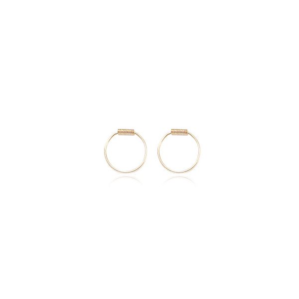 Lady's 14K Yellow Gold 12mm Hoop Earrings Orin Jewelers Northville, MI