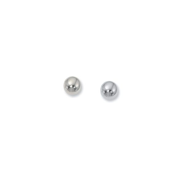Lady's White 14 Karat Stud Earrings 4mm Orin Jewelers Northville, MI