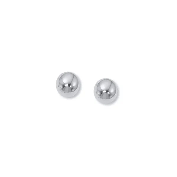 Lady's 14K White Gold Ball Earrings Orin Jewelers Northville, MI