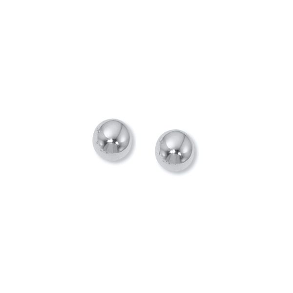 Lady's 14K White Gold Ball Earrings Orin Jewelers Northville, MI
