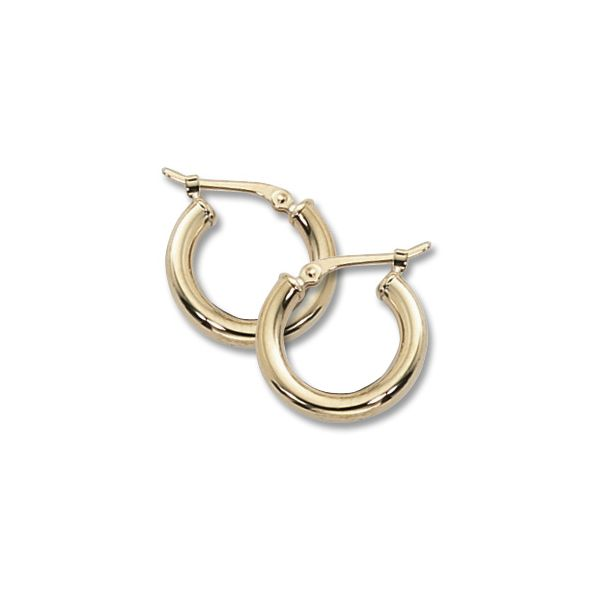 14k Yellow Gold 15mm Hoop Earrings Orin Jewelers Northville, MI