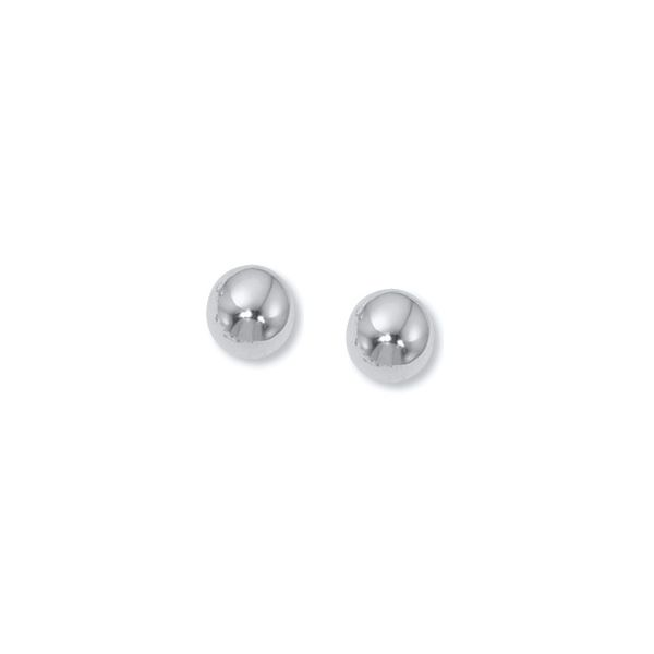 14k White Gold Ball Earrings Orin Jewelers Northville, MI