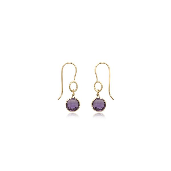 14K Yellow Gold Amethyst Drop Earrings Orin Jewelers Northville, MI