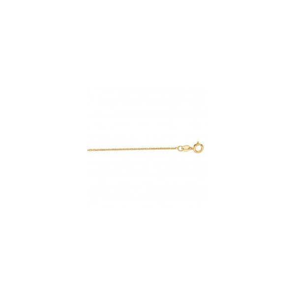 14k Yellow Gold Cable Link Chain, 18