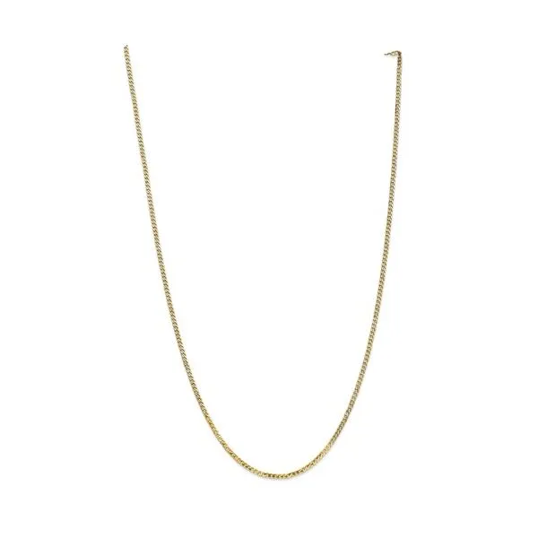 14k Yellow Gold Curb Chain, Length 22