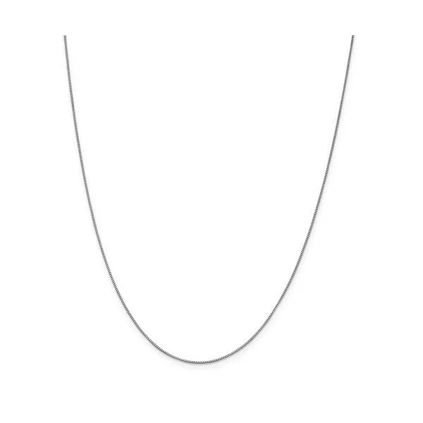 14K White Gold Box Chain, 16