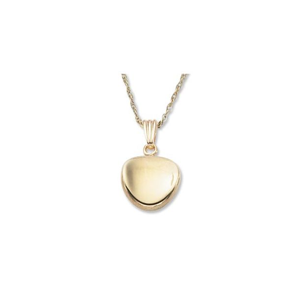 Lady's 14K Yellow Gold 10mm Dapped Disc Necklace Orin Jewelers Northville, MI