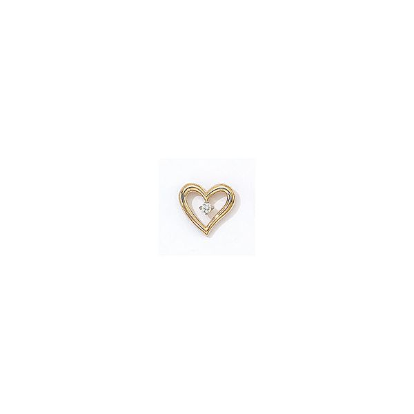 Lady's 14K Yellow Gold Heart Pendant w/1 Diamond Orin Jewelers Northville, MI