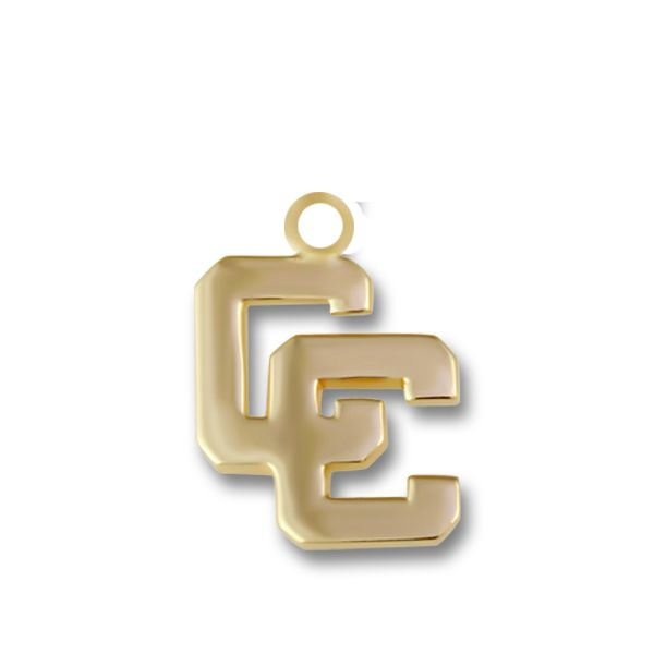 Yellow Gold CC Mini Block Charm Orin Jewelers Northville, MI